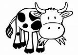 Mucca Disegno Kuh Vaca Colorear Vache Mange Malvorlage Vacas Animada Lherbe Stampare Educima Scarica sketch template