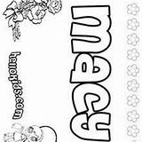 Macy Pages Coloring Hellokids Names Girls sketch template