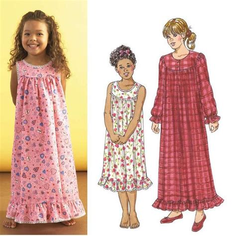 kwik sew girls nightgown pattern nightgown pattern sewing kids