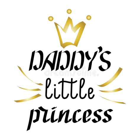 daddys girl quote hand drawn vector lettering isolated