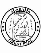 Alabama State Seal Coloring Pages Symbols Bird Bestcoloringpages Tree Flower Template Flag Popular Kids Coloringhome Float sketch template