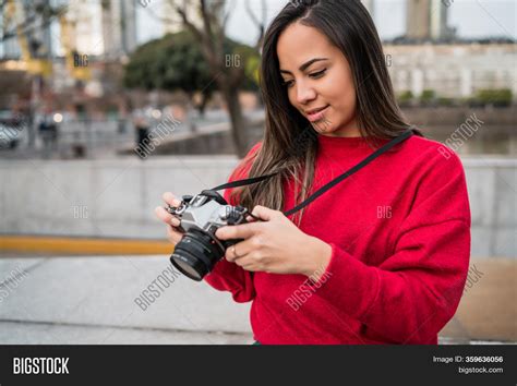 Young Woman Using Image And Photo Free Trial Bigstock
