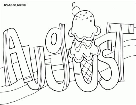 months   year coloring pages   months