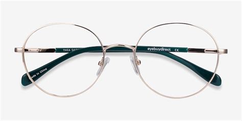 thea round gold frame glasses for women eyebuydirect
