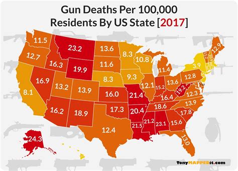 gun violence  state map zone map