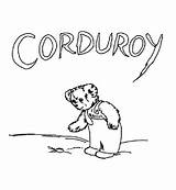 Corduroy sketch template