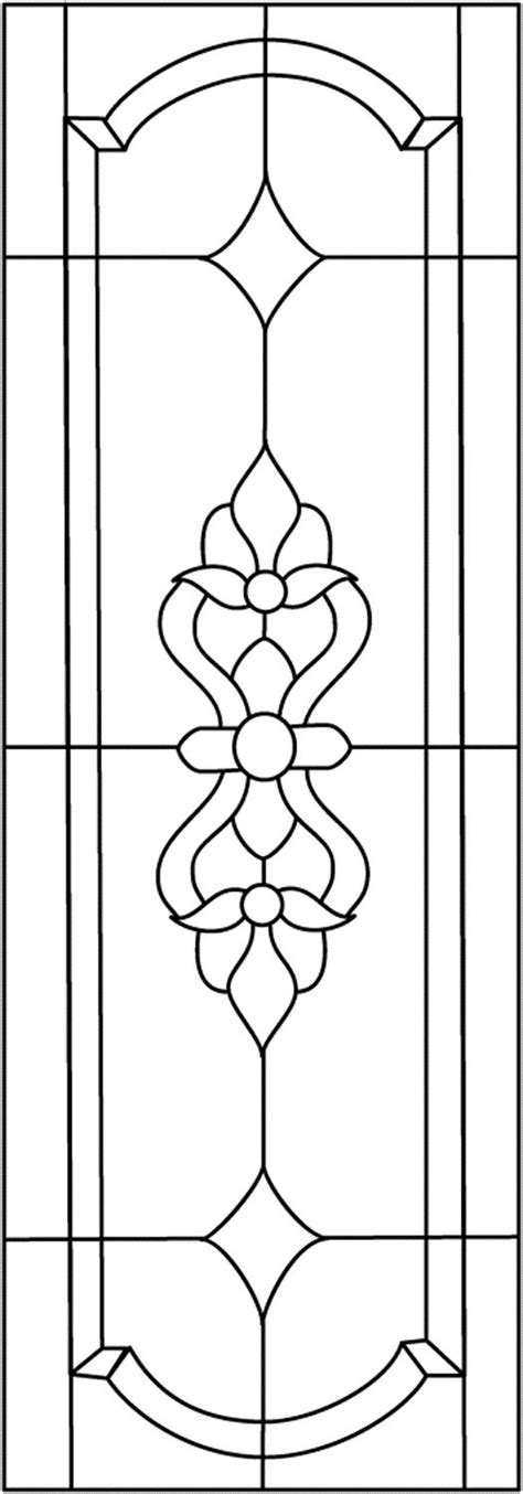 beginner stained glass patterns printable traditional panel stained
