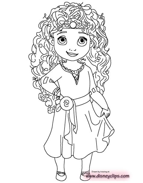 printable baby princess coloring pages