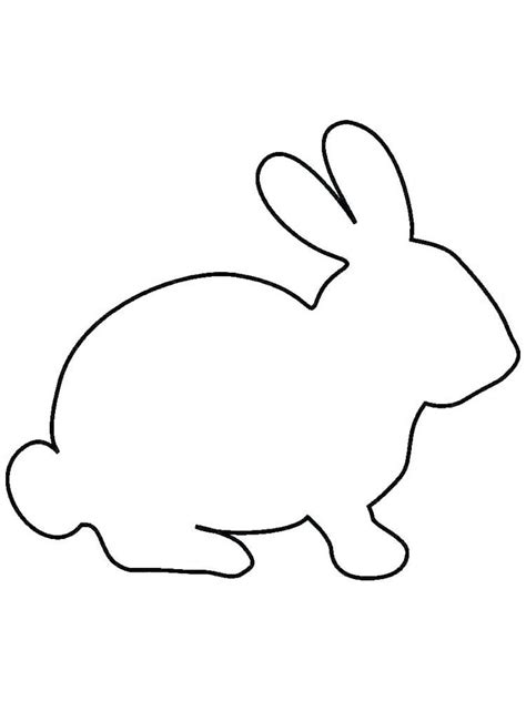 bunny coloring pages printable    collection  easy bunny