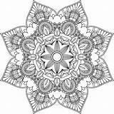 Mandala Coloriage Grown sketch template