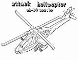 Helicopter Apache Helicopters Bestcoloringpagesforkids sketch template