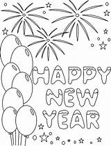 Coloring Years Pages Printable Kids Year Happy Sheets Eve Print Disney Newyear sketch template