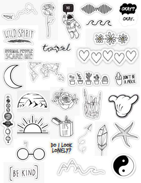 white aesthetic stickers simplistic white  black tumblr overlay edit