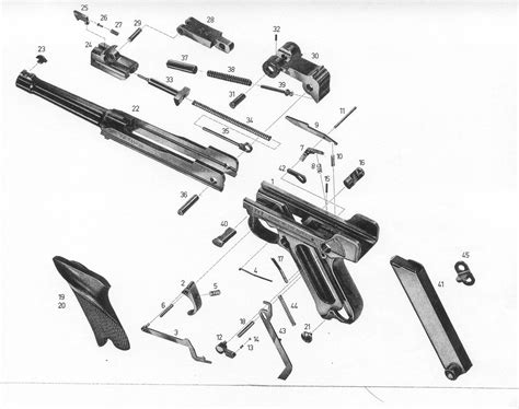 hunting sporting goods erma luger  firing pin spring guide   gun parts