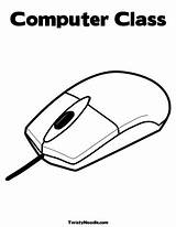 Computer Mouse Coloring Class Worksheets Color Pages Lessons Lab Kids Colouring Printable Drawing Preschool Twistynoodle Own Open sketch template