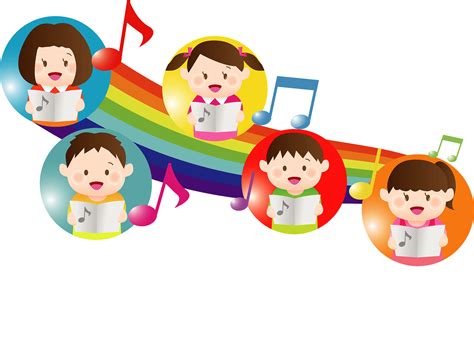 singing children clipart