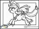 Pony Coloring Little Pages Applejack Princess Wedding Cadence Library Clipart Color Popular sketch template