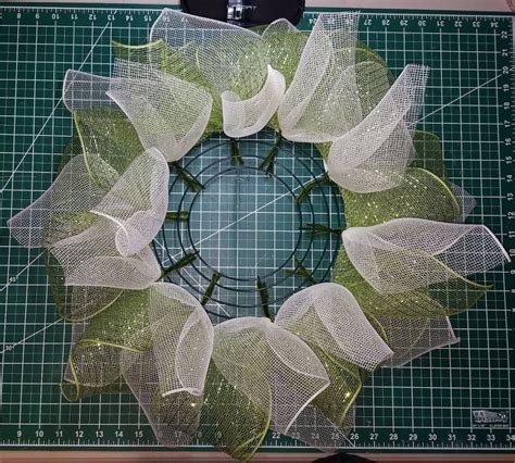 deco mesh christmas flower wreath tutorial hometalk
