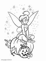 Coloring Halloween Disney Pages Pumpkin Printable Fairy Tinkerbell Color Print Wuming Elegant Holidays Getdrawings Pumpkins Albanysinsanity Info sketch template