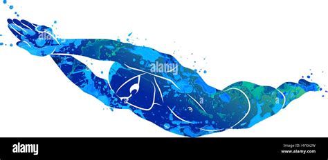 swimming logo sport stock vector image art alamy