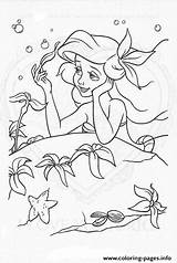 Coloring Eric Ariel Thinking Princess Disney Pages Printable sketch template