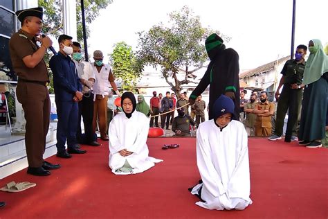 Indonesia Women Caned In Aceh For Advertising Sex
