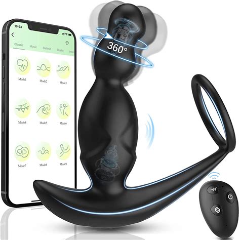 360°rotating Anal Vibrator Prostate Massage Butt Plug Prostate