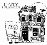 Halloween Spongebob Coloring Pages Squarepants Sheets Ghouls Dvd Print Crayola Fools Colouring Color House Haunted Boys Collection Miracle Timeless Choose sketch template