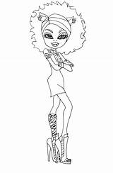 Coloring Pages Clawdeen Wolf Monster High Choose Board sketch template