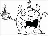 Birthday Funny Happy Pages Coloring Color Printable sketch template