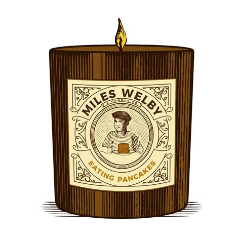 eating pancakes miles welby  candle