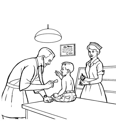 doctor coloring pages  understanding kids