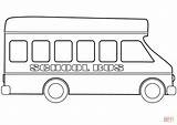 Coloring Bus School Printable Pages Template Print Schoolbus Car Paper sketch template