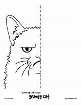Symmetry Coloring Pages Cat Kids Hub Worksheets Sheets Grumpy Symmetrical Drawing Printable Line Color Colouring Getcolorings Book Preschool Cats Visit sketch template
