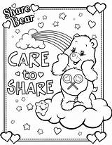 Coloring Care Bear Bears Pages Caring Colouring Printable Sheets Color Carebear Birthday Coloring4free Valentine Kids Preschool Betty Boop Bulletin Print sketch template