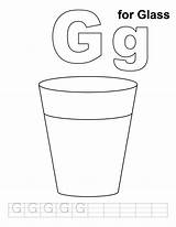 Coloring Pages Glass Handwriting Practice Letter Bottle Wine Gg Printable Color Preschool Letters Sheets Kids Getdrawings Getcolorings sketch template