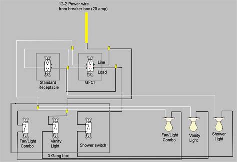 typical bathroom wiring diagram easy wiring