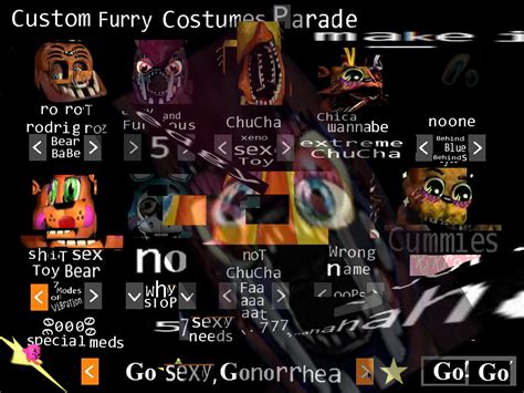 Custom Furry Costumes Parade Five Nights At Freddy S