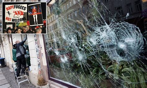 mayor of german town leipzig rocked by anti migrant riots daily mail online