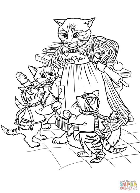 kittens coloring page coloring pages
