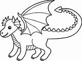 Dragon Coloring Cute Pages Wecoloringpage sketch template