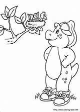 Coloring Pages Working Together Barney Friends Getcolorings Getdrawings sketch template