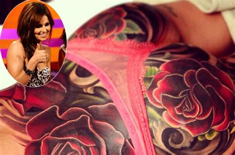 how cheeky cheryl cole reveals her new bum covering
