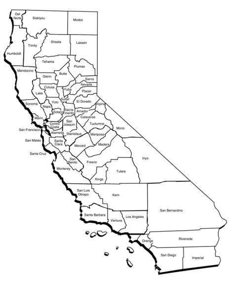 california outline map printable printable maps images