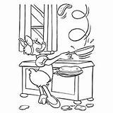 Pancake Coloring Pages Daisy Making Pancakes Ones Wonderful Little sketch template