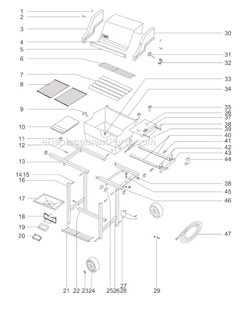 weber  parts list  diagram ereplacementpartscom