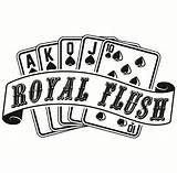 Flush Royal Cards Clipart Vector Playing Casino Banner Getdrawings Gambling sketch template
