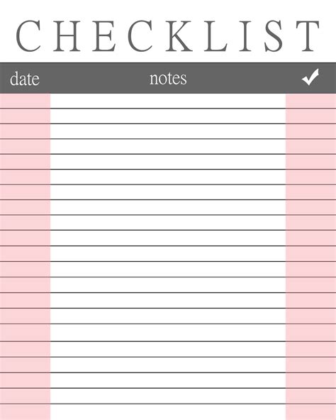 printable checklist  binder