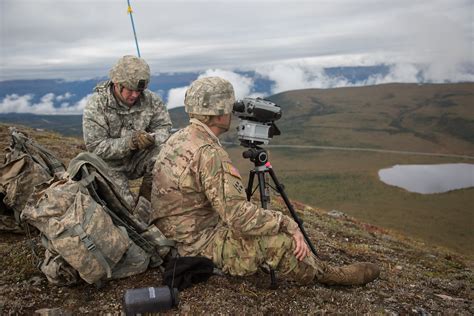 rugged alaska terrain sees field artillery soldiers test  laser