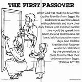 Passover Coloring Communion sketch template